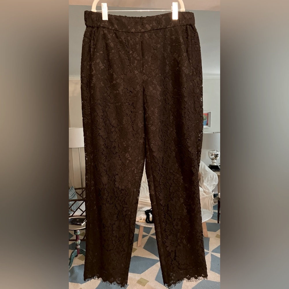JCrew lace pull on party pants